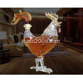 Decanter in vetro a forma di gallo creativo da 750 ml